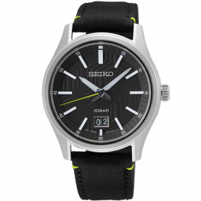 Seiko Sport Chrono Night Run Quartz cadran Noir 39,5 mm - SUR517P1