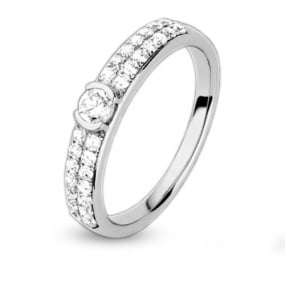 Solitaire en diamant demi clos 0.48 ct Mara 0.20 ct - 4S262