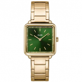 Cluse - Watch Steel stones Green, Gold Colour - 28 mm - CW10311