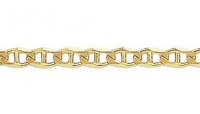 Bracelet Or jaune Or Blanc 18 carats maille forçat – Joaillerie Legros