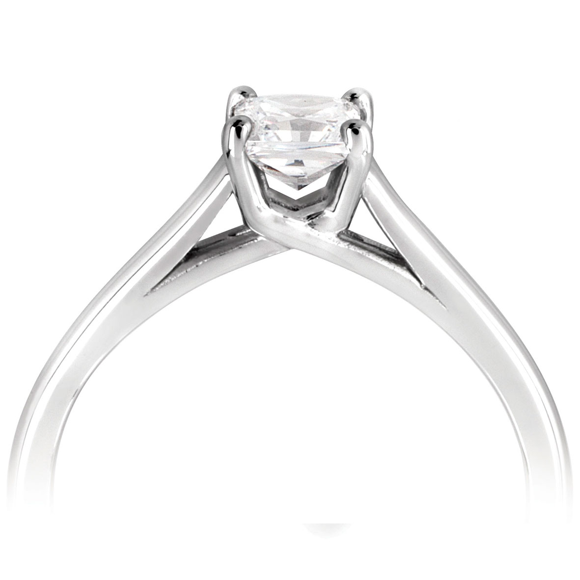 Bague de fiancaille femme diamant platine 0.25 ct Agathe