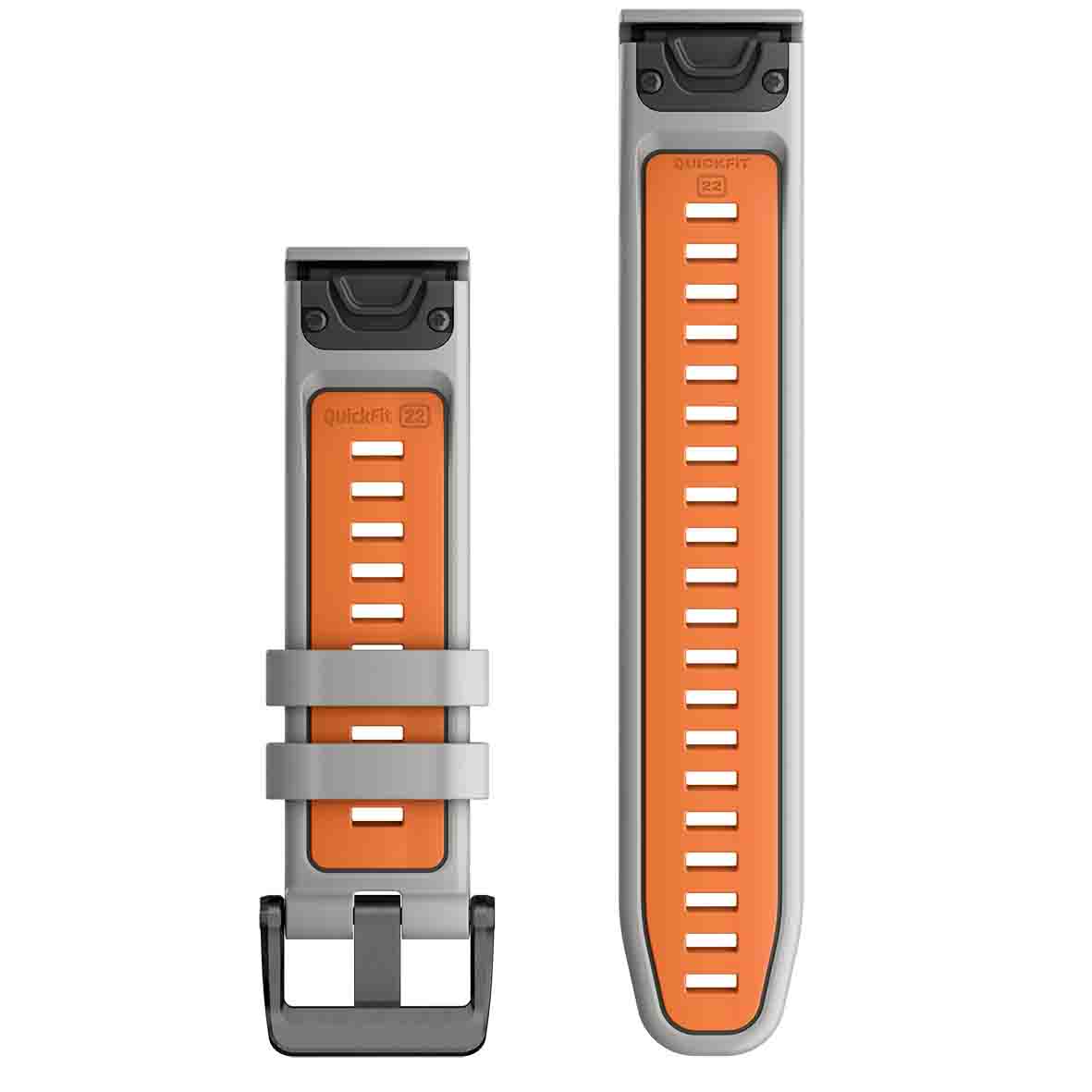Bracelet pour Montre GPS Garmin Forerunner 310XT (gris/orange)