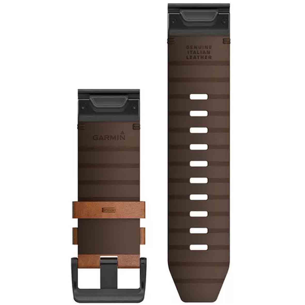 Bracelet en cuir véritable marron foncé pour votre Garmin Vivoactive 3/Vivomove  HR - Bracelet connecté à la Fnac