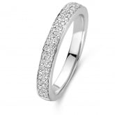 Bague Ischia Basics, diamants sur or blanc