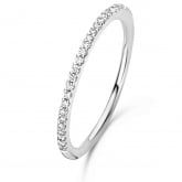 Bague Ischia Basics, diamants sur or blanc