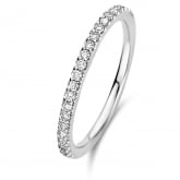 Bague Ischia Basics, diamants sur or blanc