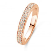 Bague Ischia Basics, diamants sur or rose