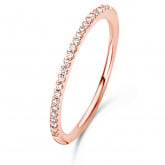 Bague Ischia Basics, diamants sur or rose 