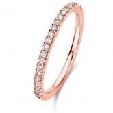 Bague Ischia Basics, diamants sur or rose 