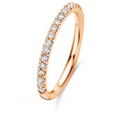 Bague Ischia Basics, diamants sur or rose 