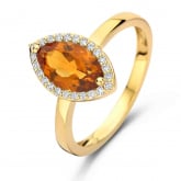 Bague One More Etna - citrine orange