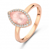 Bague One More Etna - quartz rose