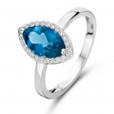 Bague One More Etna - topaze London Blue