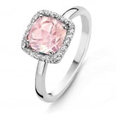 Bague Quartz Rose et Diamants One More - Etna