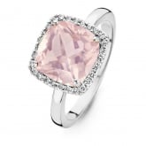 Bague Quartz Rose et Diamants One More - Etna