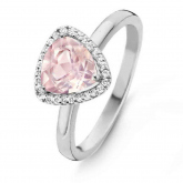 Bague Quartz Rose et Diamants One More - Etna