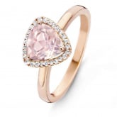 Bague Quartz Rose et Diamants One More - Etna