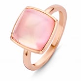 Bague Quartz rose sur nacre One More - Pantelleria