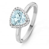 Bague Topaze Sky Blue et Diamants One More - Etna