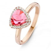 Bague Tourmaline Rose et Diamants One More - Etna