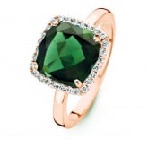 Bague Tourmaline Verte et Diamants One More - Etna