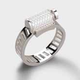 Bague Unknow Love Affair Diamants - Or Blanc