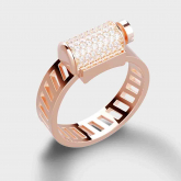 Bague Unknow Love Affair Diamants - Or Rose