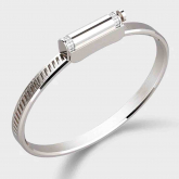 Bracelet Jonc Unknow Brand Love Affair Diamants - Argent