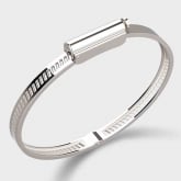 Bracelet Jonc Unknow Brand Love Affair - Or blanc