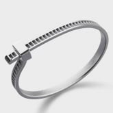 Bracelet Unknow Brand Bind me - Argent Anthracite DLC