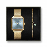 Cluse Ttragone La Ttragone Mesh Watch & Chain Bracelet, Gold Colour 