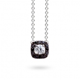 Collier diamants blanc et noirs One More