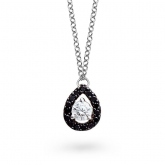 Collier diamants blancs et noirs One More