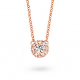 Collier diamants et or rose One More