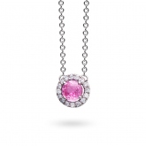 Collier One More saphir rose et diamants