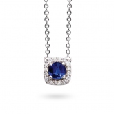 Collier One More saphir bleu et diamants