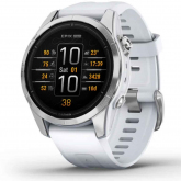 Garmin Epix Pro (Gen 2) - 42 mm Acier - Silver avec bracelet blanc 