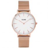 La Bohme Mesh Rose Gold/White