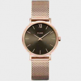 Minuit Mesh, Grey - Pink Gold