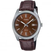 Montre Casio Timeless - Standard - Marron & Cuir