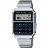 Montre Casio Vintage - Edgy Collection Acier - Argent & Noir