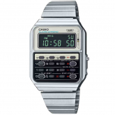 Montre Casio Vintage - Edgy Collection Acier - Blanc