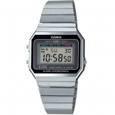 Montre Casio Vintage - Srie Iconic - Argent & Noir