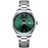 Montre Cluse Anthor Watch Steel Green, Silver Colour