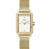 Montre Cluse Fluette Mesh White - Silver Color