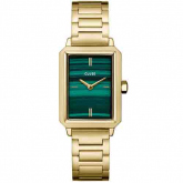 Montre Cluse Fluette Steel Green, Gold Colour