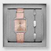 Montre Cluse Gift Box La Ttragone Watch and Bracelet Silver Colour