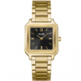 Montre Cluse Gracieuse Watch Steel, Black, Gold Colour