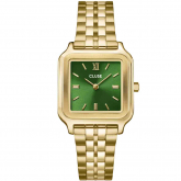 Montre Cluse Gracieuse Watch Steel, Forest Green, Gold Colour