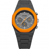 Montre D1 Milano Polychrono Orange Blast